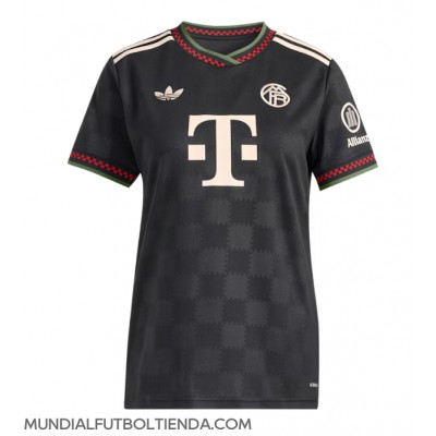 Camiseta Bayern Munich Jonathan Tah #4 Tercera Equipación Replica 2025-26 para mujer mangas cortas Camiseta Bayern Munich Jonathan Tah #4 Tercera Equipación Replica 2025-26 para mujer mangas cortas